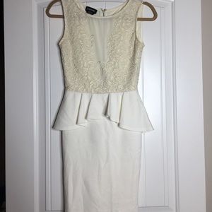 🎉 SOLD🎉 Bebe White cocktail